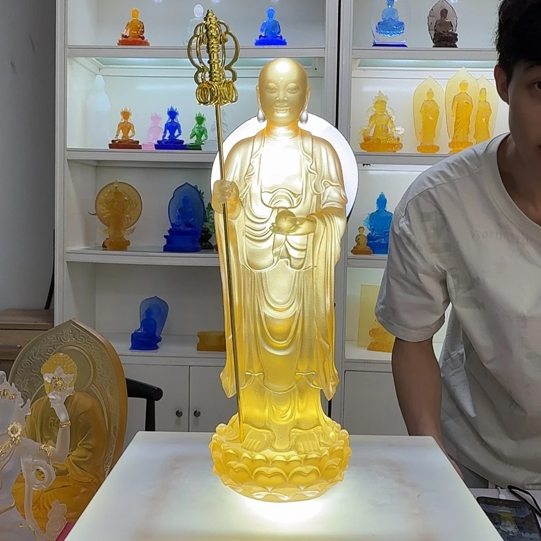 一***三琉璃古法琉璃地藏王菩萨