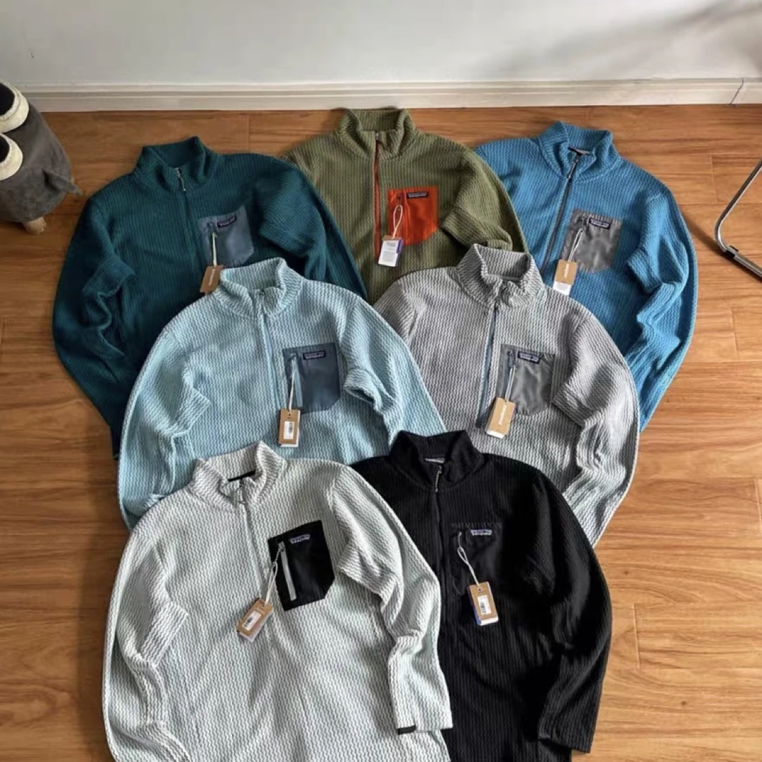 Patagonia巴塔哥尼亚R1速干2025早秋户外运动拉链立领外套