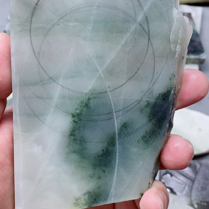 独山玉未镶嵌手镯蒸**豉手镯定制