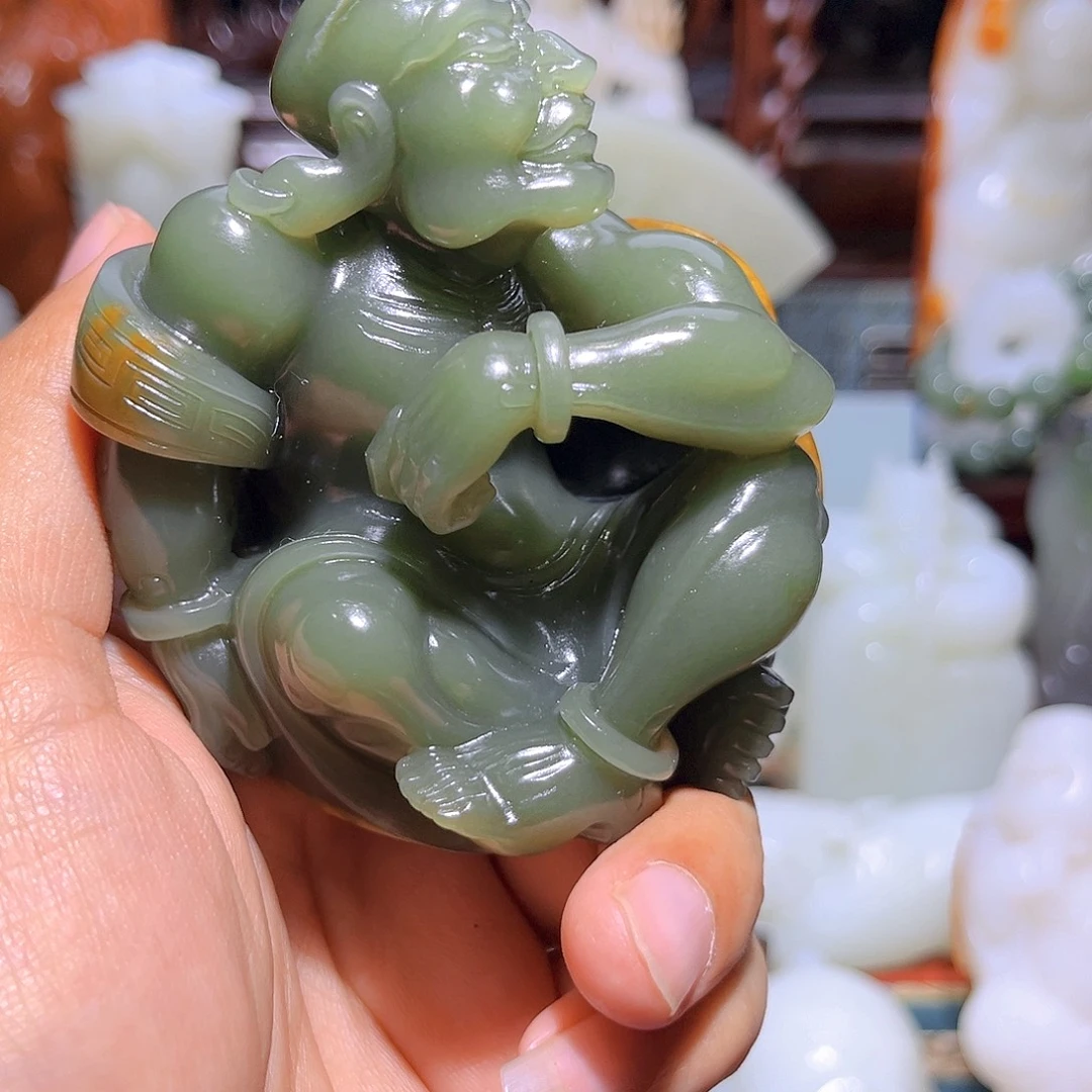 和田玉未镶嵌挂件