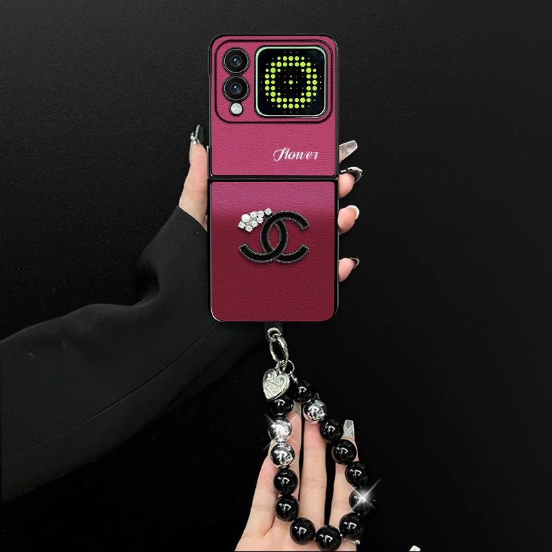 适用华为novaflip手机壳渐变心情小羊皮折叠壳全包保护套