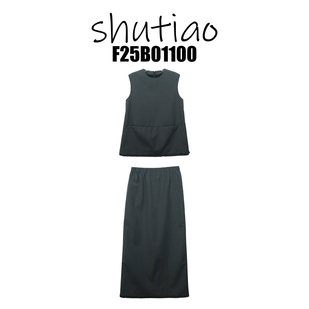 【SHUTIAO】2025夏季：新款小众设计款套装F25B01100