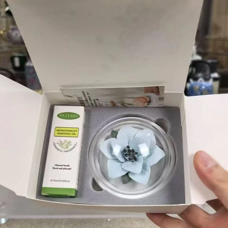 G2373-紫色木棉花陶瓷花XCZW