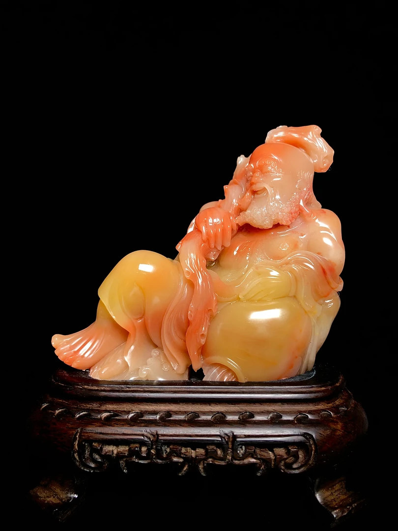 寿山石达摩祖师摆件