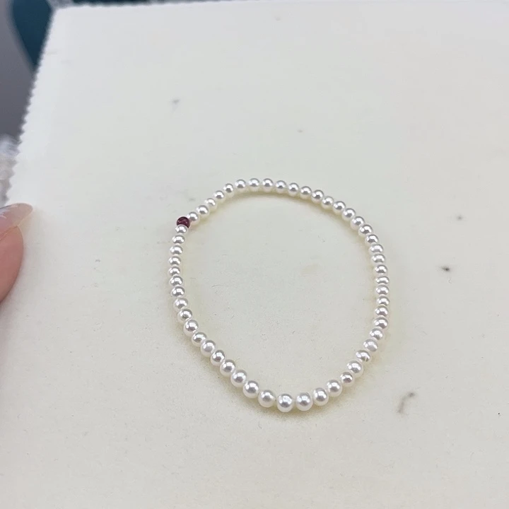 淡水珍珠手绳未镶嵌3-4