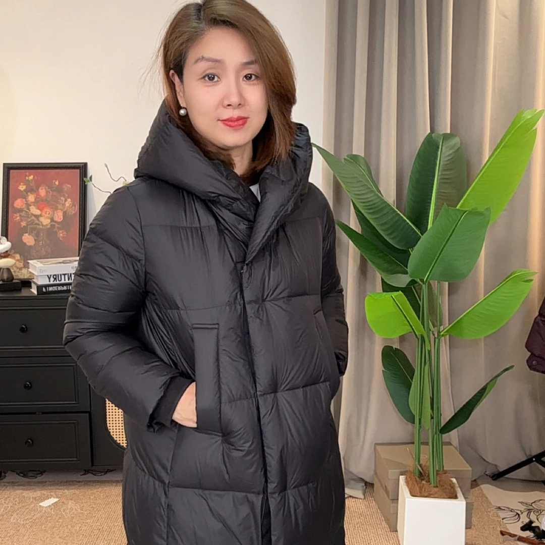 涛姐服饰  25年冬季新款 两色长款休闲鹅绒服 JP- Y8728