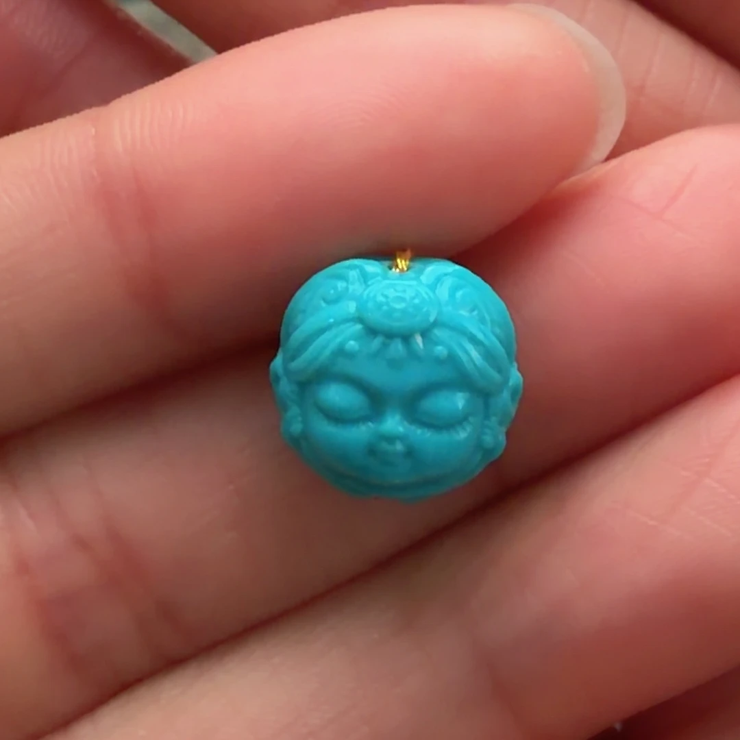 绿松石未镶嵌颈饰