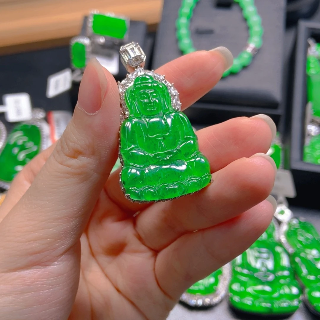 翡翠未镶嵌吊坠(不含链)