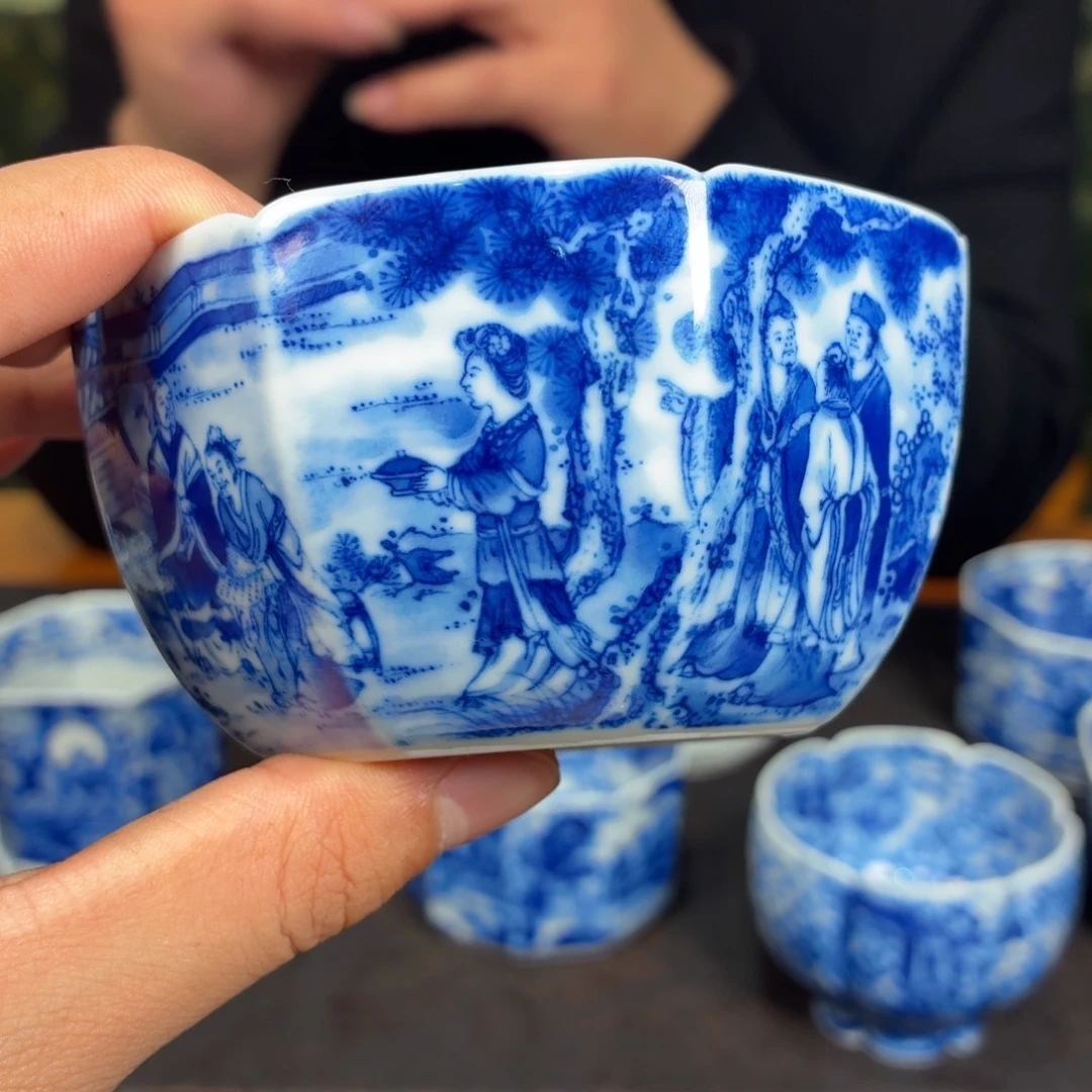 瓷杯子瓷姑娘景德镇陶瓷艺术