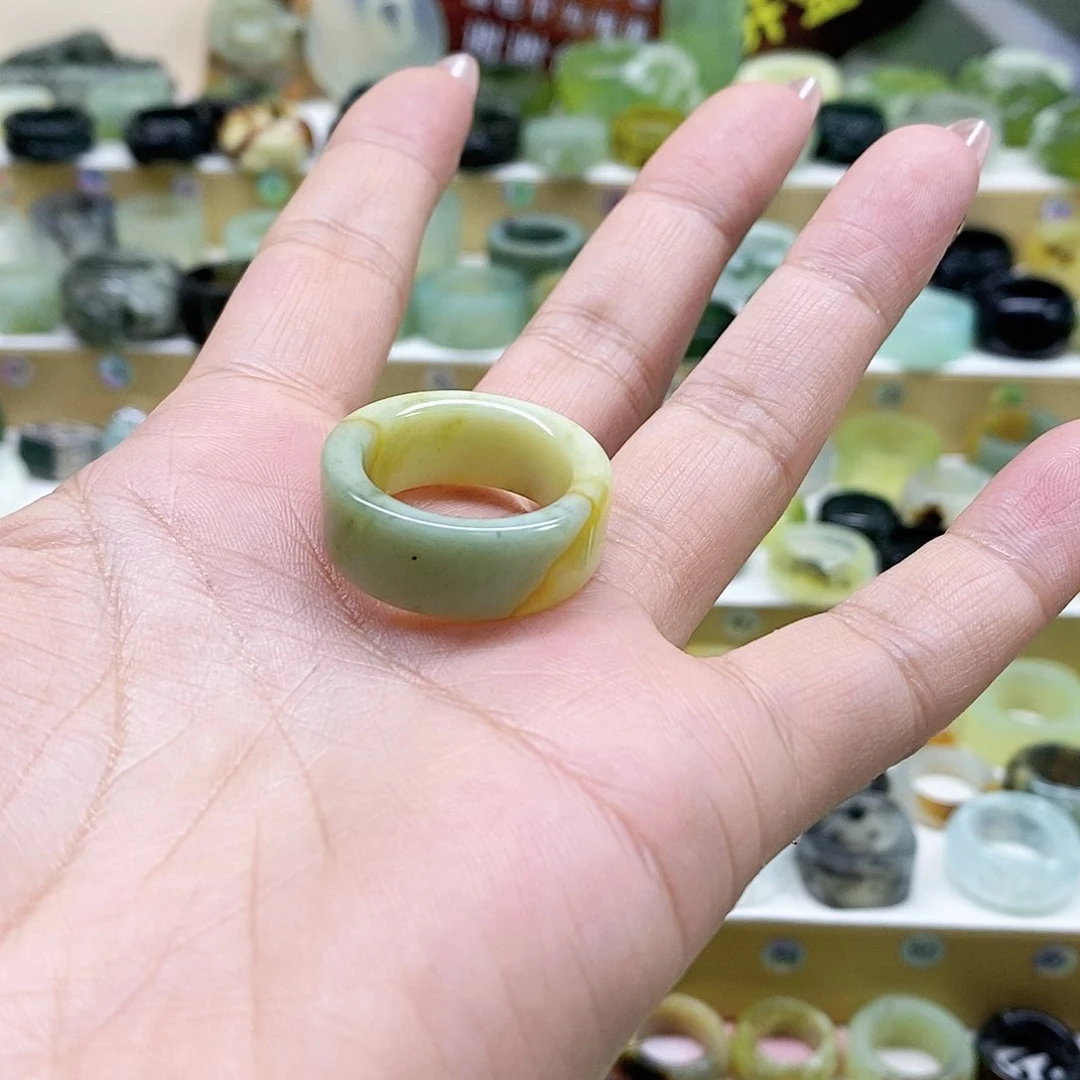 岫玉天然玉石未镶嵌墨*孞