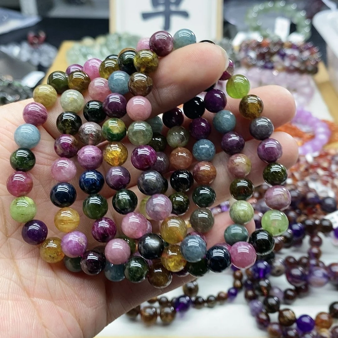 碧玺手链未镶嵌多样性发货发一条