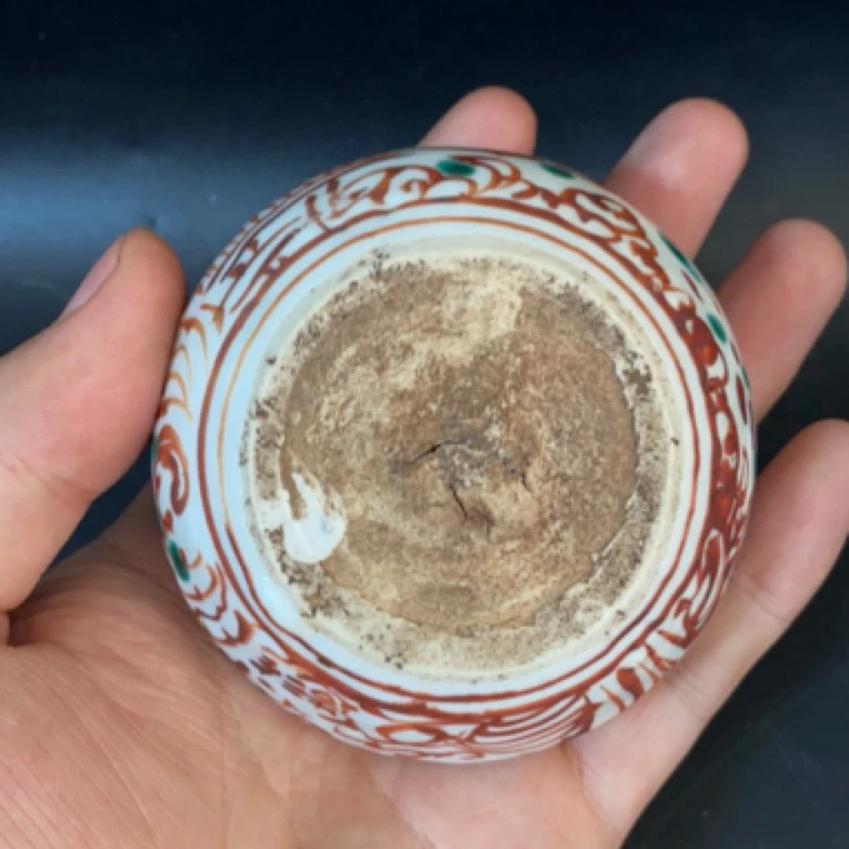 密胺瓷手工赤绘茶入