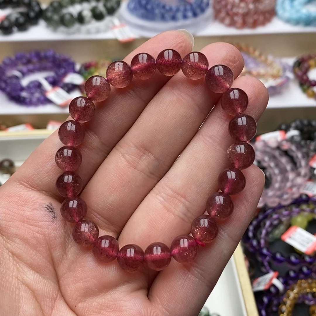 【闪购商品】水晶手链未镶嵌元****儿天然星空草莓