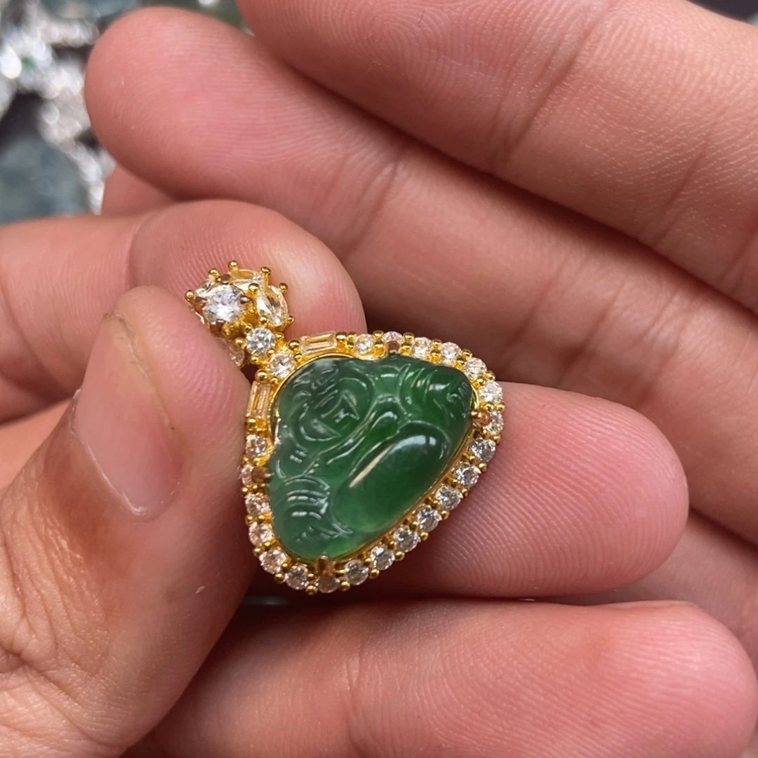 翡翠未镶嵌吊坠(不含链)