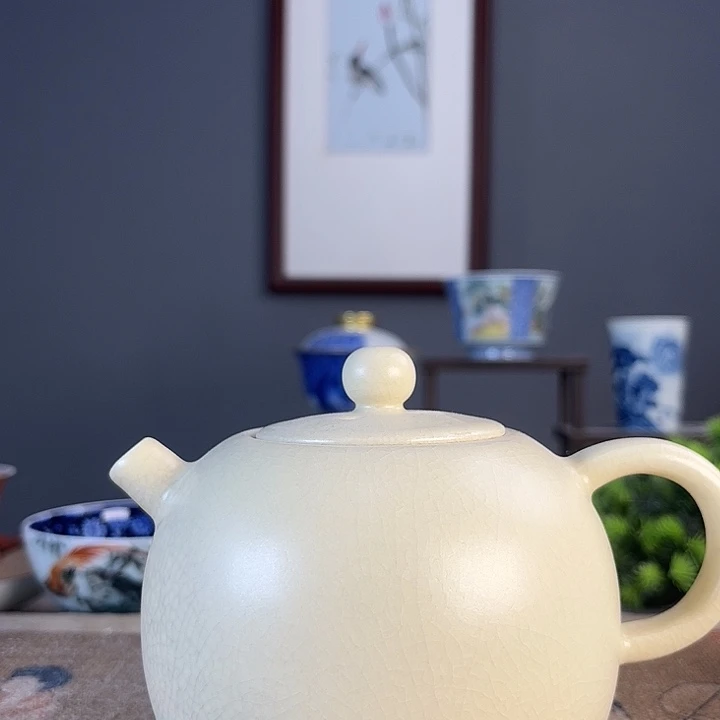 摆件景德柴烧茶杯多人