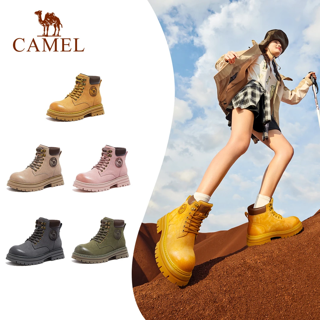 【山系加绒款】王俊凯同款骆驼情侣款马丁靴男女经典户外工装大黄靴