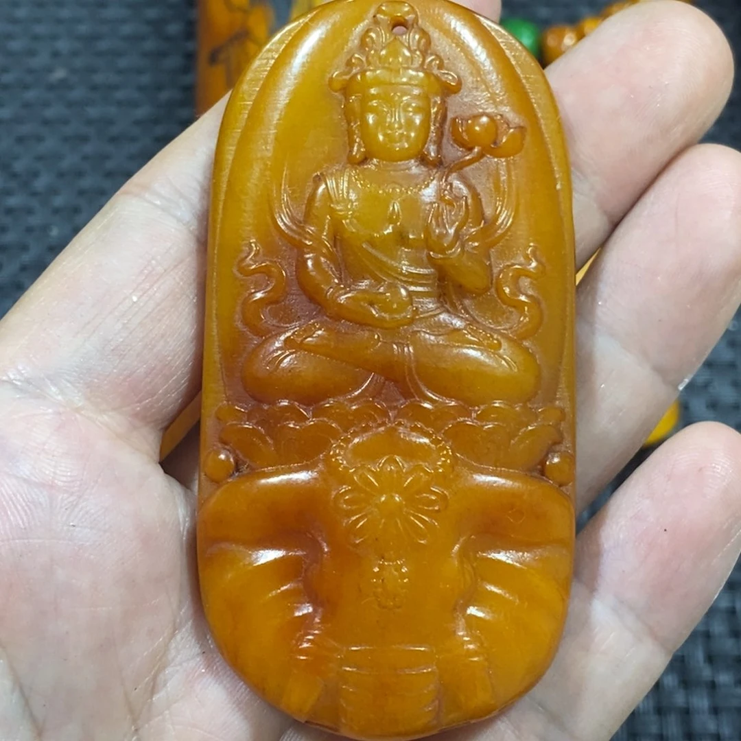 滴血莲花菩提吊坠
