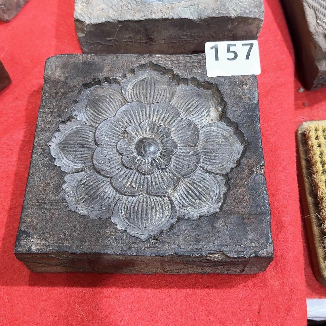 老砖茶台，砚台，画像砖