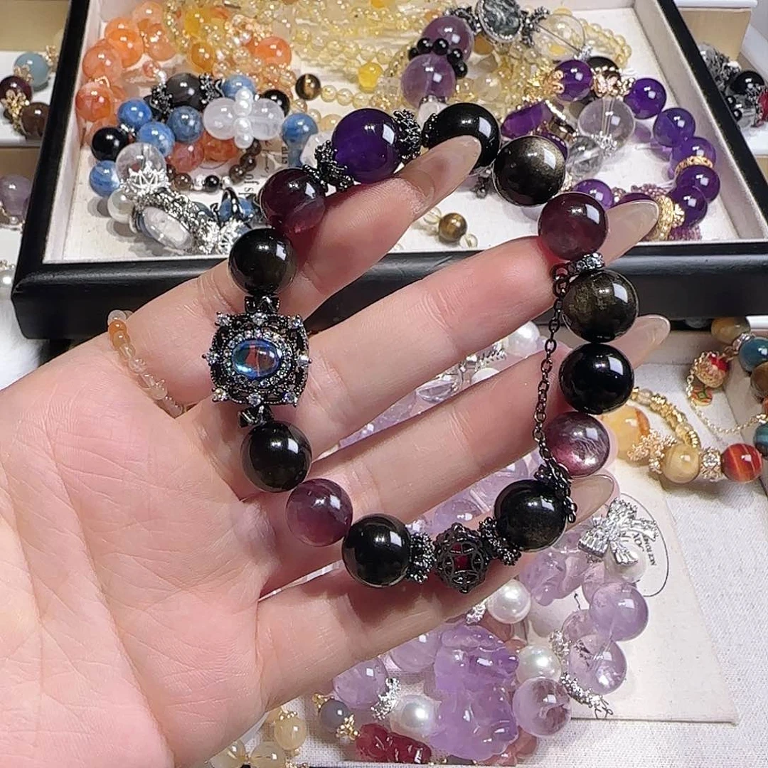 水晶手链未镶嵌吧