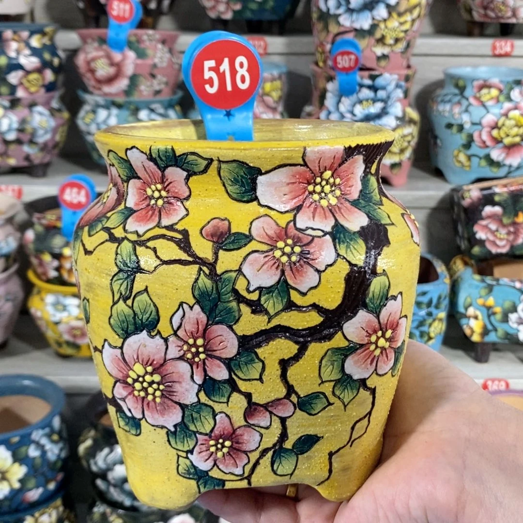 景德镇精品暮年花盆