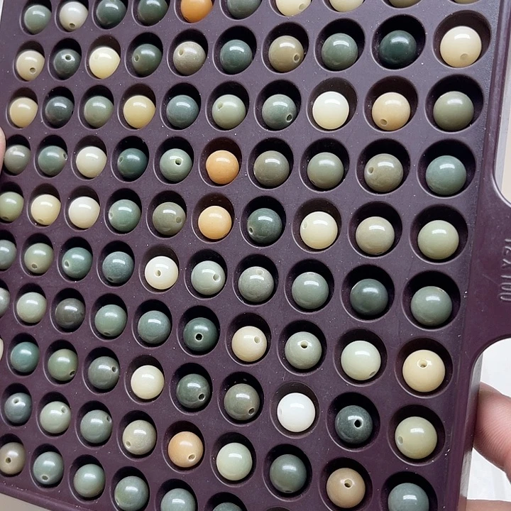 白玉菩提吊坠瑕疵9青提圆珠100颗卡灯牌宠200