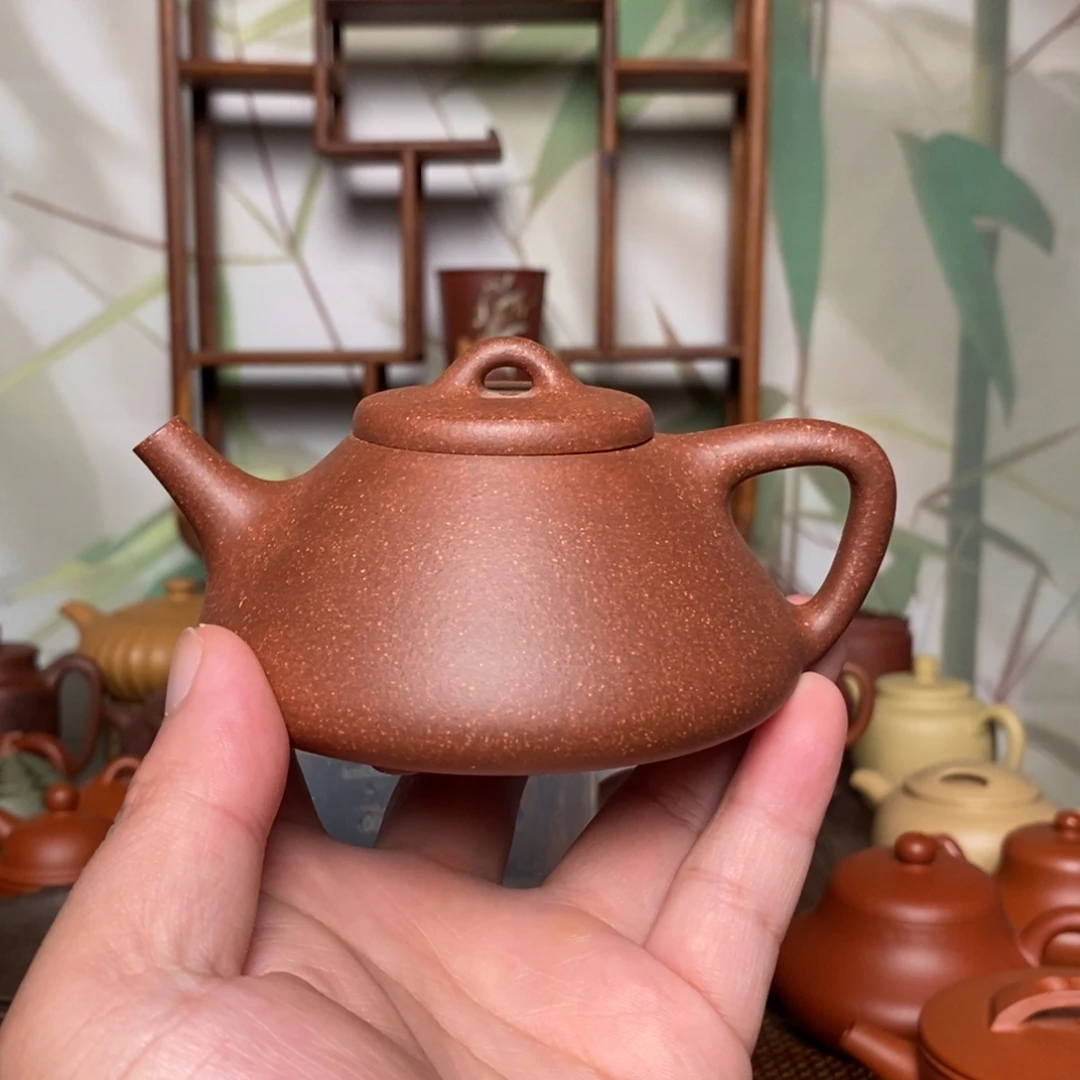 茶壶紫砂原矿紫泥子冶石瓢180cc
