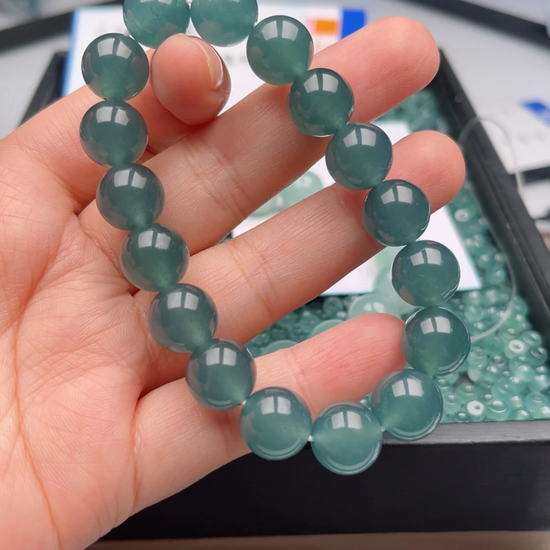 翡翠手链未镶嵌钱***人散珠自选