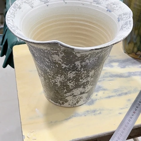 红陶景德镇陶瓷花盆手工