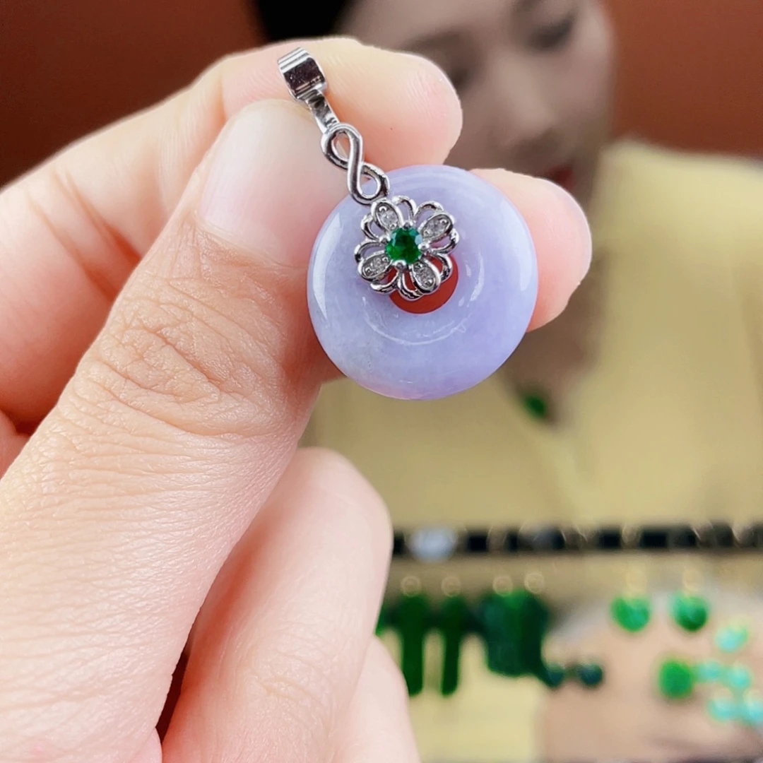 翡翠未镶嵌耳饰饰品