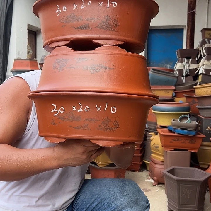 紫砂花盆紫砂花盆