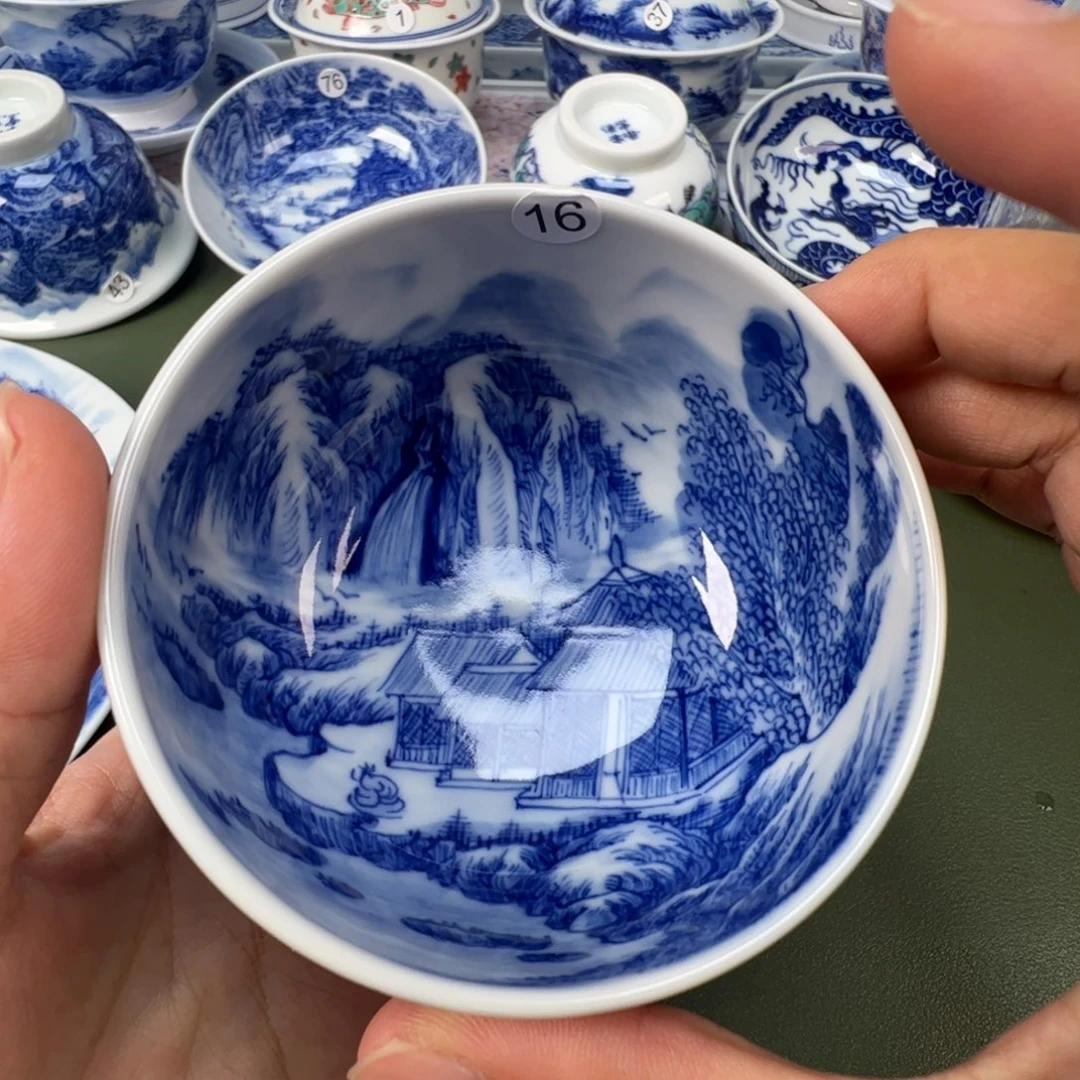 景德镇纯手工纯手绘茶具木木16