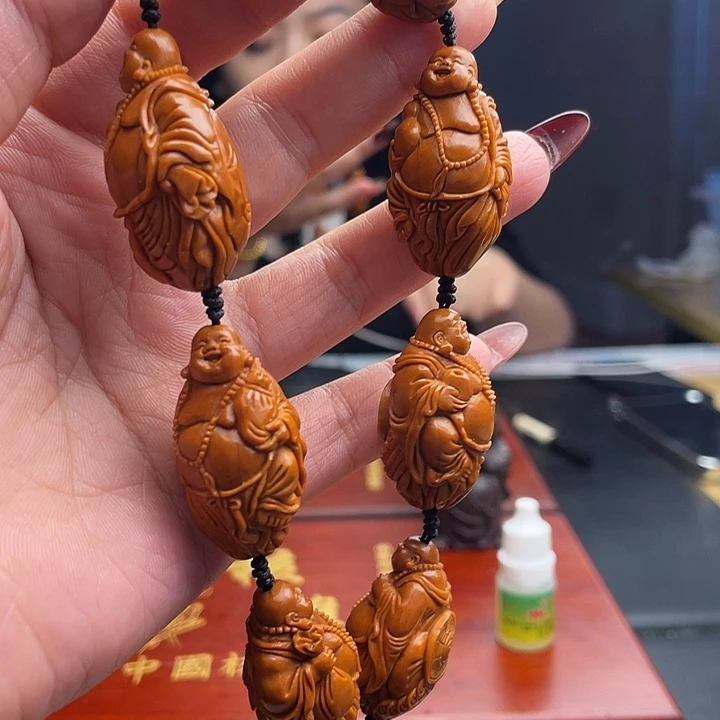 橄榄核吊坠手工弥勒刘仁义不退不换