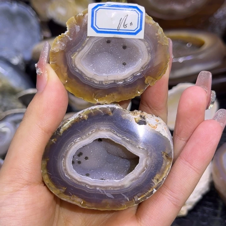 水晶未镶嵌珠宝半成品紫软啵啵