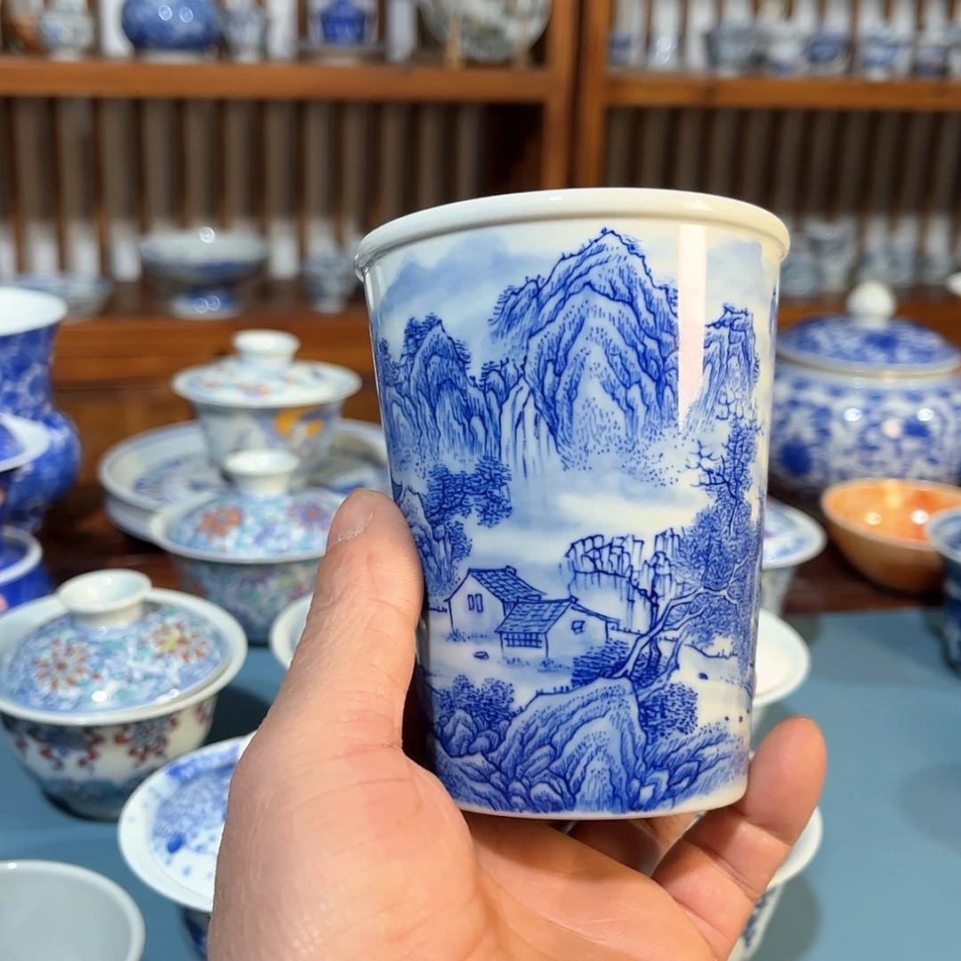 錡镇堂手工手绘可乐杯