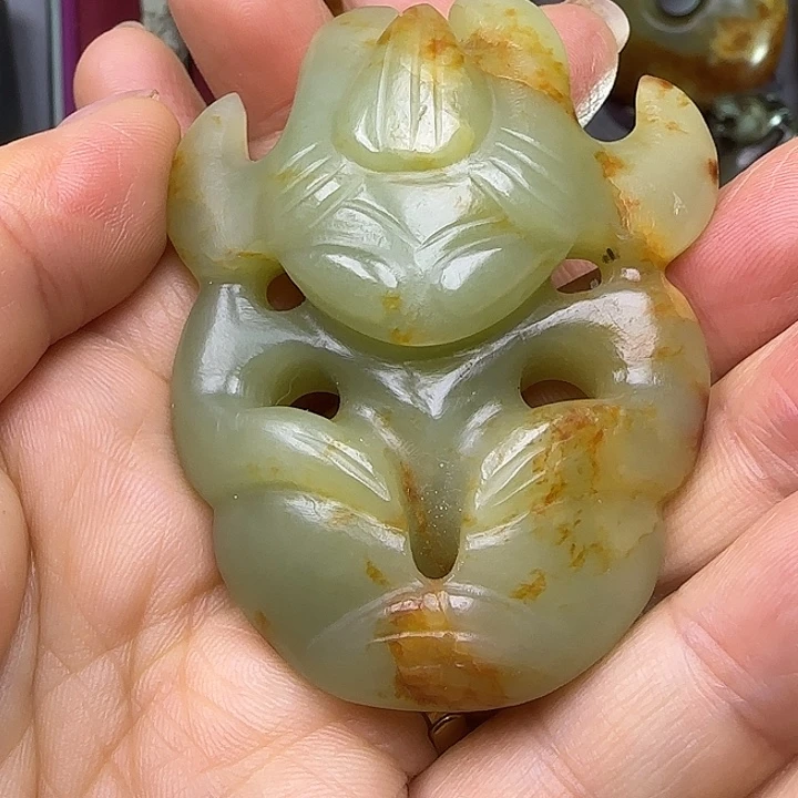 和田玉未镶嵌吊坠(不含链)