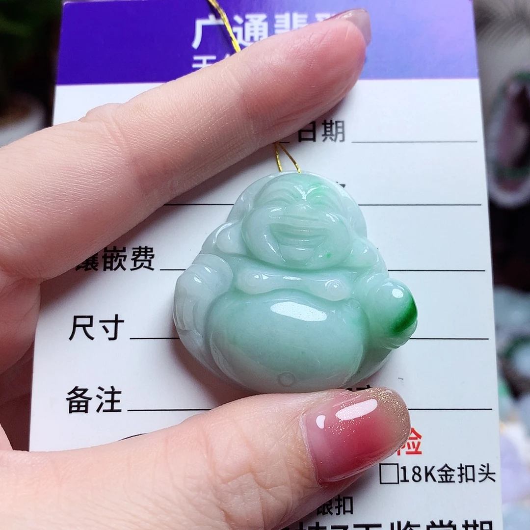 颈饰未镶嵌翡翠佛公28