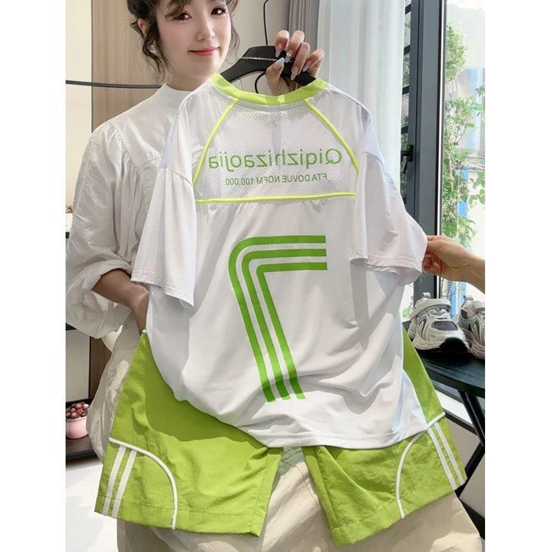 男童夏装短袖两件套套装新款中大童夏季男孩儿童夏款帅气速干