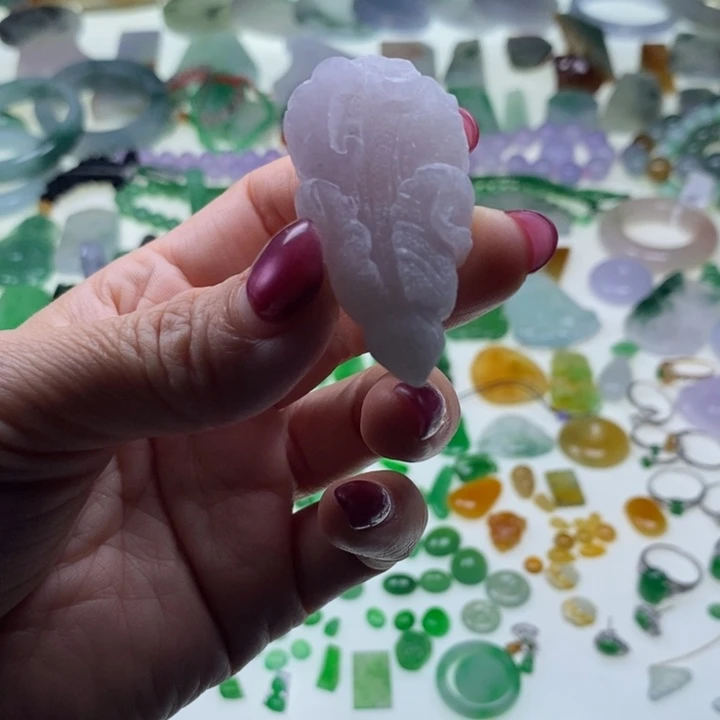 翡翠未镶嵌挂件天然翡翠