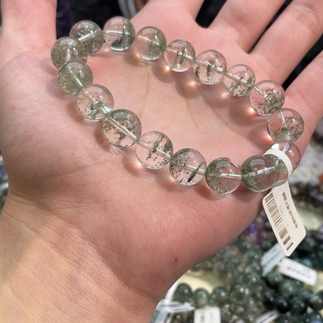 采****水晶手串未镶嵌绿幽灵12