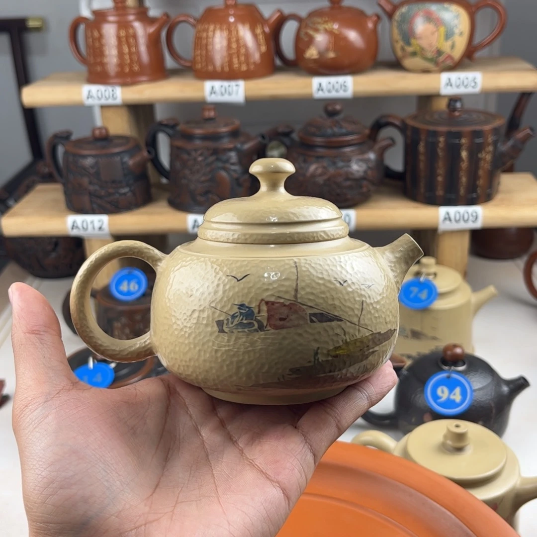 壶暴****)建水紫陶全手工制作，老匠人传承手艺