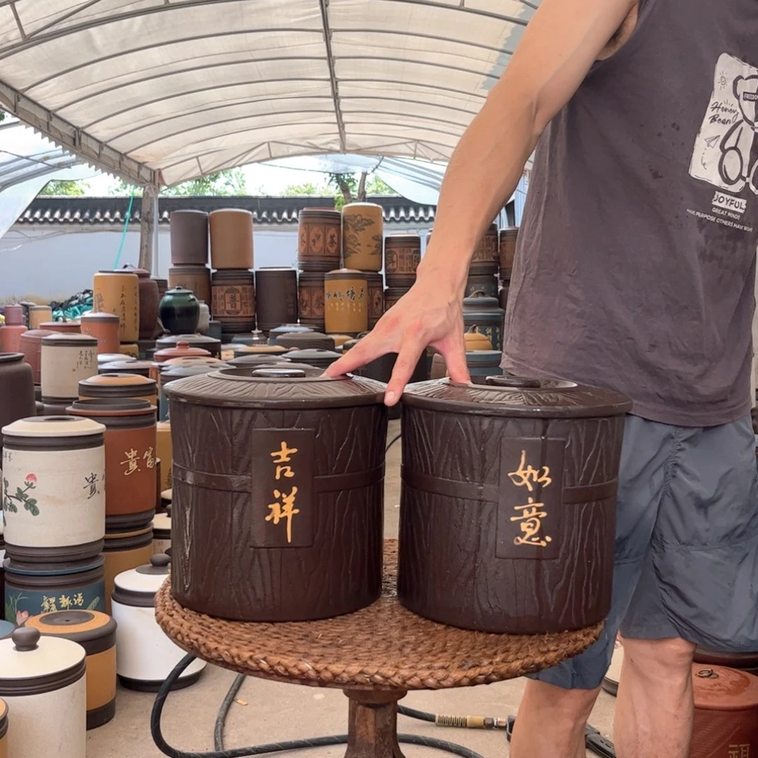 紫砂茶叶罐8 饼茶叶罐