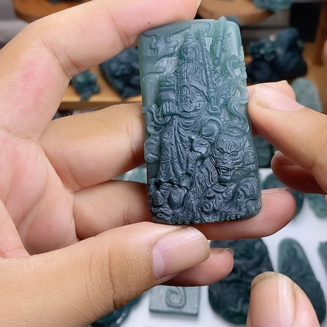 定制翡翠未镶嵌赵公明