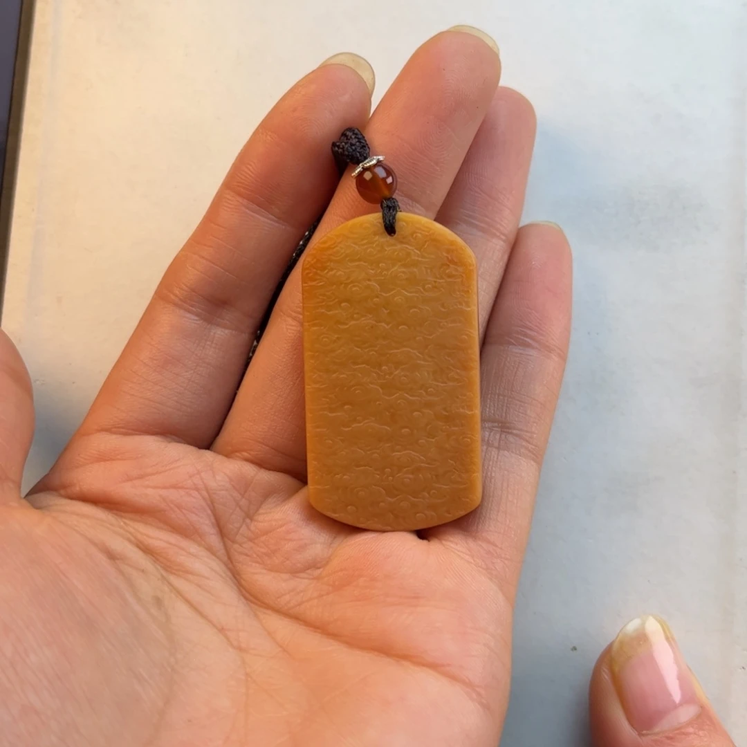石英质玉黄蜡石吊坠未镶嵌用****7