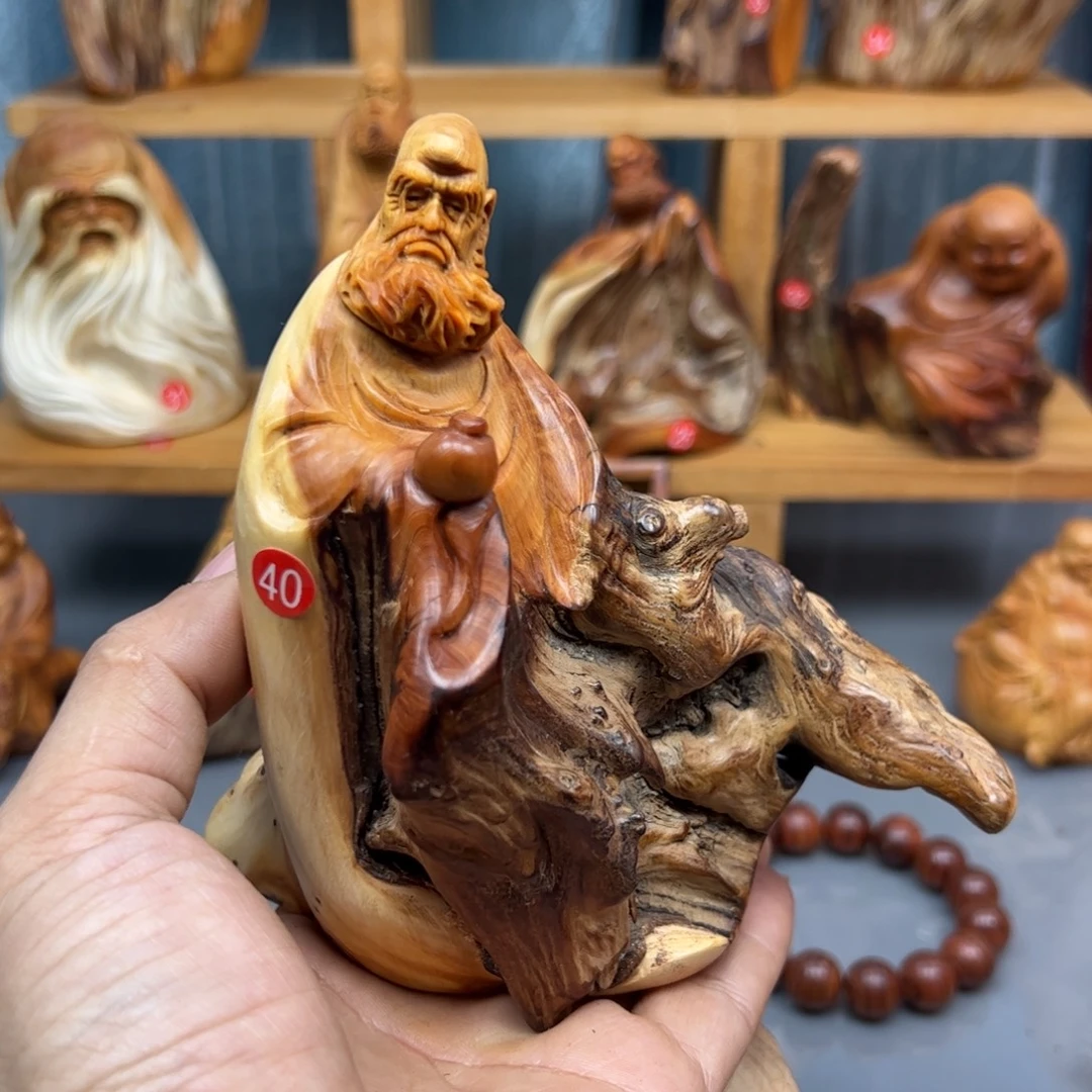 用***3木崖柏木摆件手把件