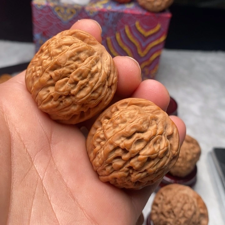 把件文玩核桃38莲花
