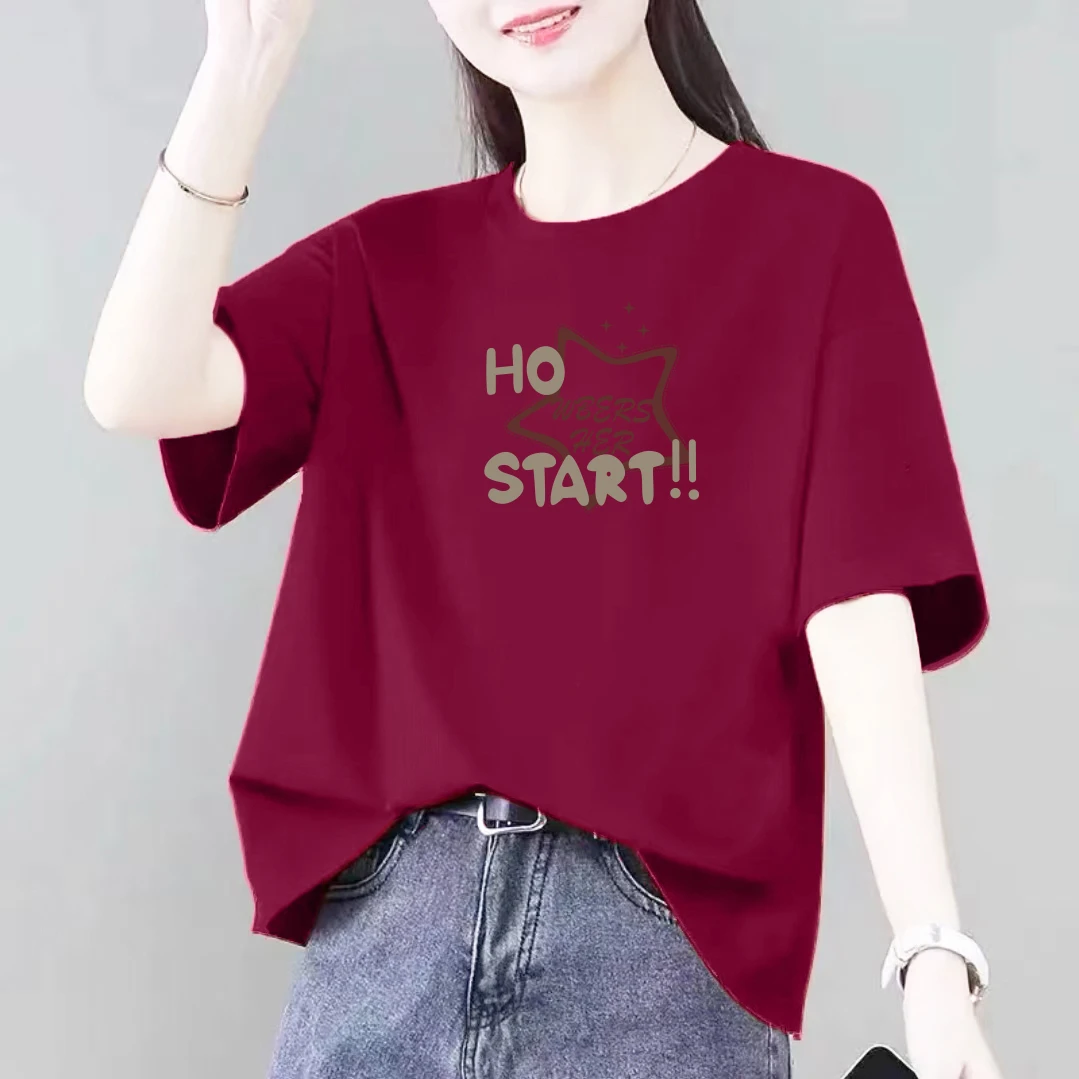 春夏季纯棉圆领宽松短袖t恤男女背心简约百搭休闲半袖