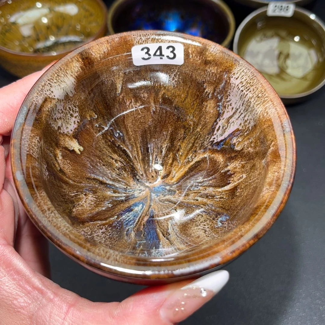 用***1茶盏343 建盏单盏太好看了吧……