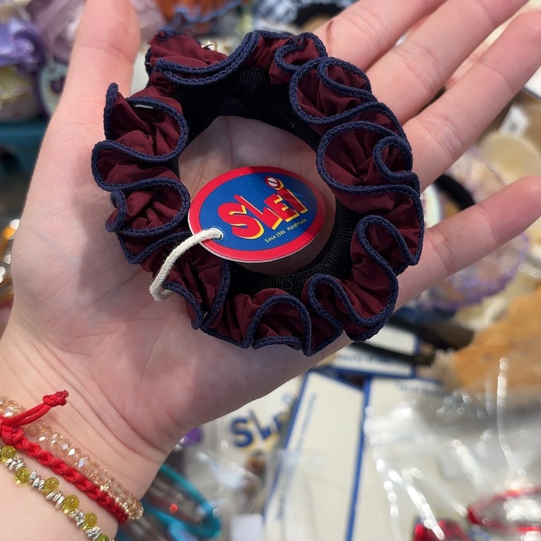 布艺铁合金深红色蓝色边小肠8米