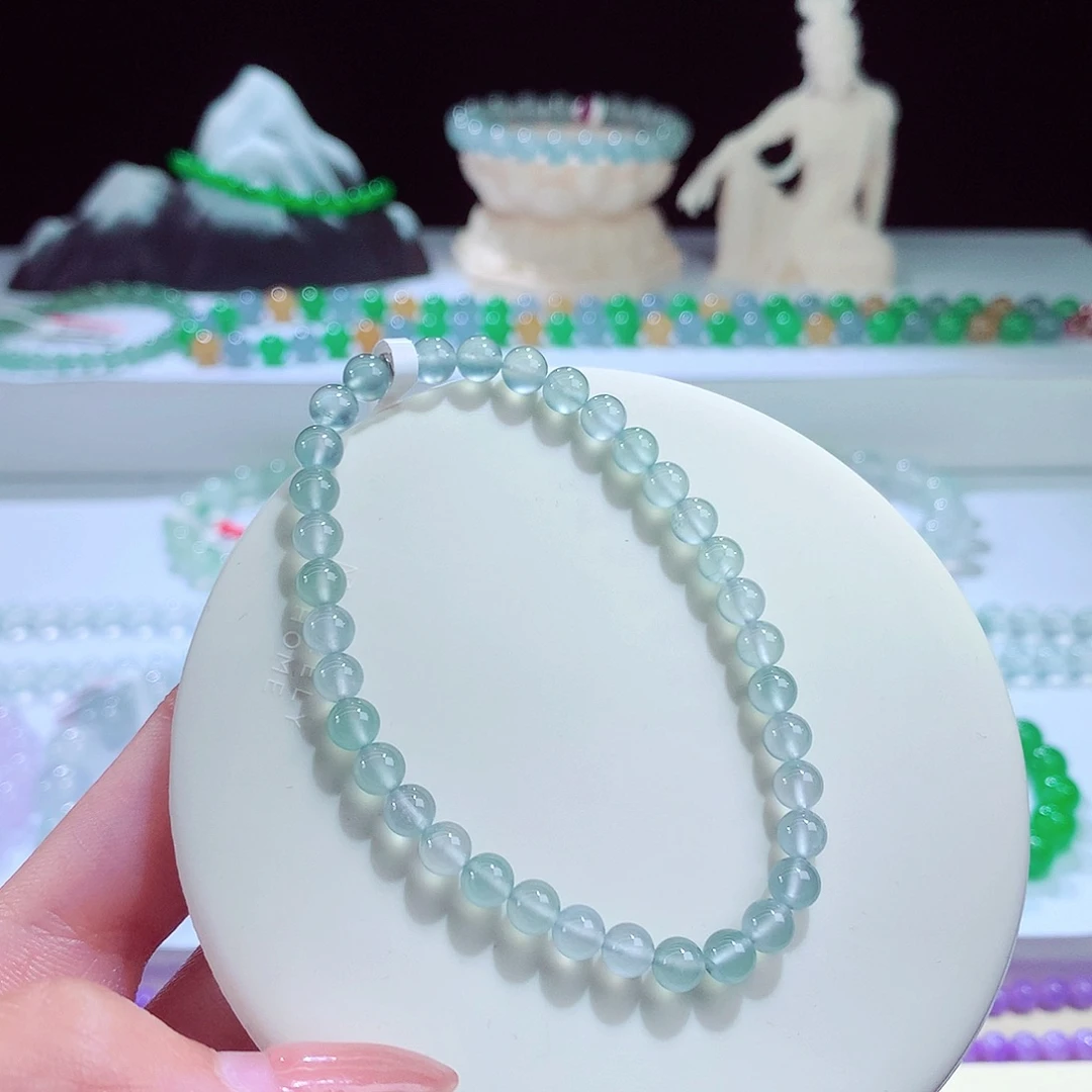 未镶嵌手链翡翠卡5+mm