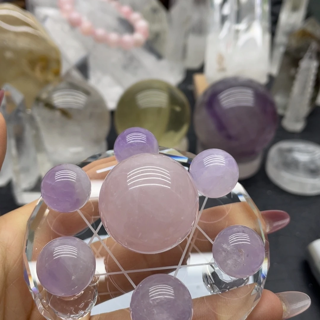 水晶珠宝半成品未镶嵌暖**F154